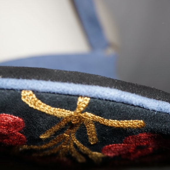 Floral Embroidered suede 5 zip crossbody festival boho bag RAYZ multi function - Picture 7 of 9